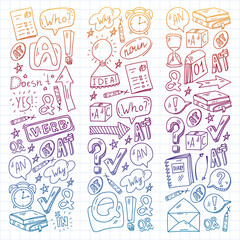 English course. E-learning, online education. English language