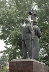  Monument in support of the revolution of 1917 in Gorky Park