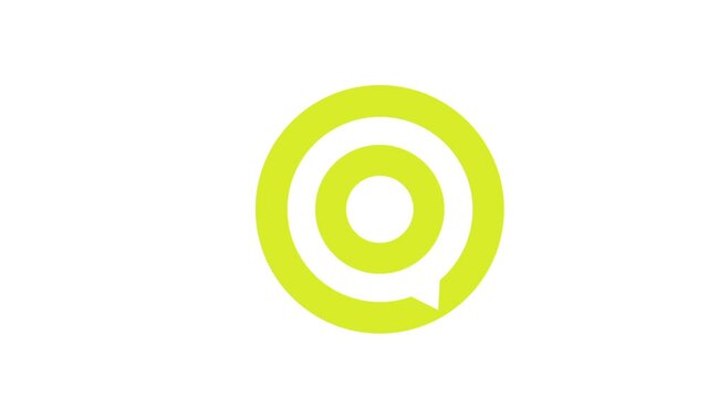 circle pointer business element isolated