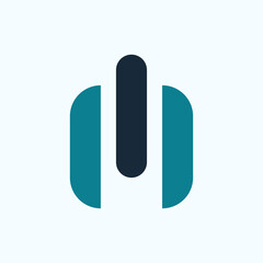 M power Logo vector design illustration