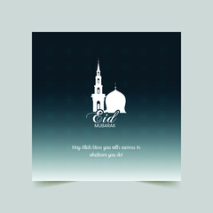 Eid Mubarak festival beautiful banner design template
