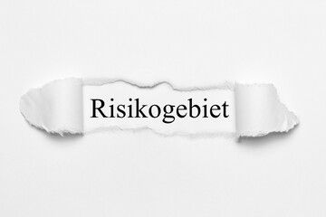Obraz premium Risikogebiet