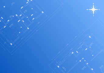 Blueprint house plan stock