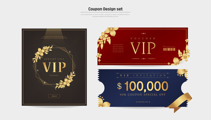 Premium Gold Mood VIP Invitation Coupon