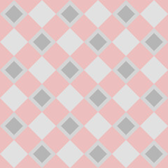 Japanese Square Diamond Checkered Vector Seamless Pattern