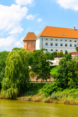Medieval Sandomierz Royal Castle, built on a slope of Vistula River, Sandomierz, Poland