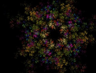 Plakat Imaginatory fractal background generated Image