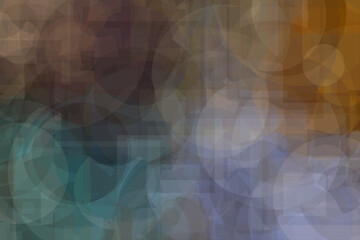 abstract colorful geometric background. The round of blurred lines of color lights on dark...
