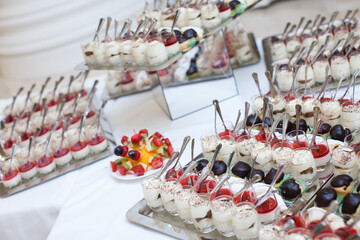 Canape party in restaurant