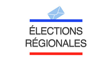 &eacute;lections r&eacute;gionales fond blanc