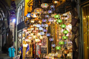 Colorful Turkish Laterns in Istanbul, Turkey