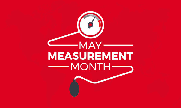 May Measurement month Prevention and awareness Vector Concept. Banner, Poster International May Measurement month Awareness Campaign Template.