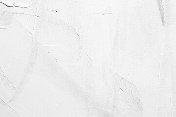 Shabby white plastered concrete wall texture. Whitewashed rough cement surface. Abstract light grey...