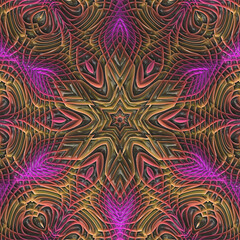 3d effect - abstract hexagonal pattern 