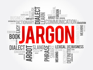 Jargon word cloud collage, education concept background