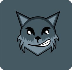 Vector illustration of wolf icons perfect for kids t-shirts and crafts.