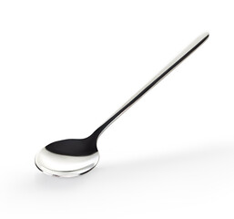 Tea spoon isolated on white background.