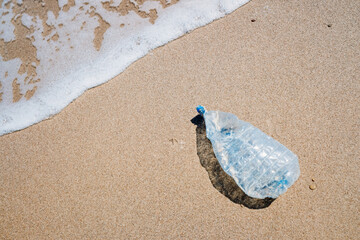 Microplastics on beaches abound due to plastic waste that is thrown into the sea.