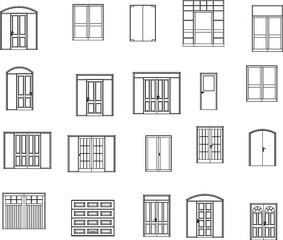 collection of doors