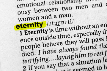 Highlighted word eternity concept and meaning