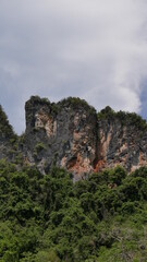 Beautiful limestone island in Andaman sea, The famous destination at Krabi Province, Thailand.