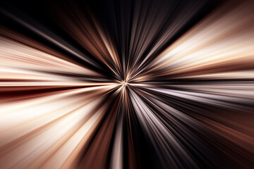 Abstract radial zoom blur surface of brown, gray and black tones. Abstract brown, gray background...