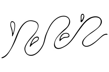 sea splash, big wave, vector doodle element, coloring