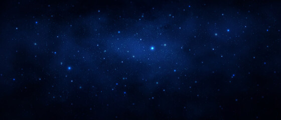 Dark blue and black starry universe background