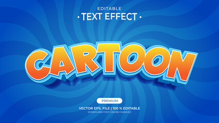 Text Effects, 3d Editabl Text Style - Cartoon