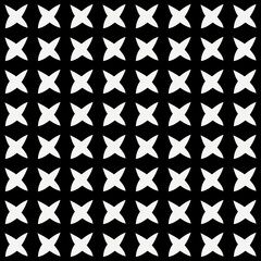 Same crosses pattern. Vector seamless crosses and black background.
