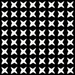 Same crosses pattern. Vector seamless crosses and black background.