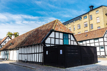 Fototapeta na wymiar Old medieval house in Lund, Scania, Sweden