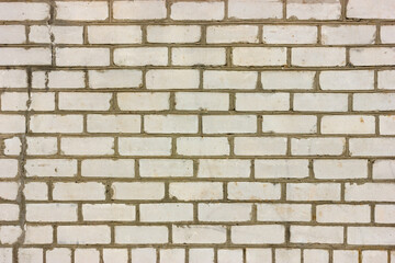 Brick wall. White brick wall. Background image of a brick wall.