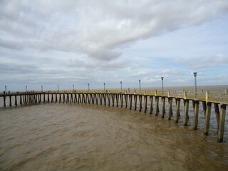 Fototapeta premium pier on the beach