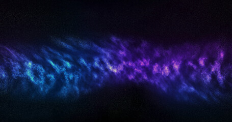 Render with abstract background blue purple galaxy
