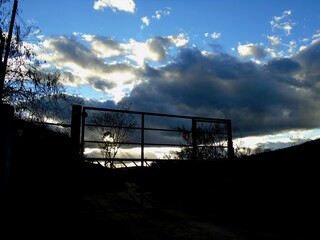 time lapse of clouds over the river
