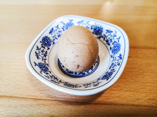 Delicious Tea egg ready to be eaten