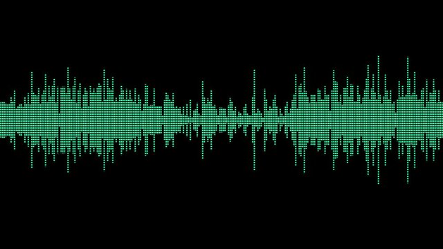 Visualization of voice record, artificial intelligence. Music equalizer, audio waves sound digital player waveform, recorder signal. Multicolored digital sound wave. Audio technology wave and design