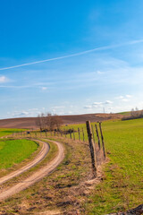 road in the field