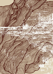 Lines and spots grunge background