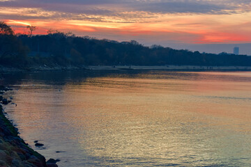 Fototapeta premium sunset over the balticsea