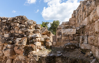 Archaeological  excavations of the remains of a Byzantine city - Maresh, at Beit Guvrin, near Kiryat Gat, in Israel