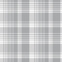 Black and White Ombre Plaid textured Seamless Pattern