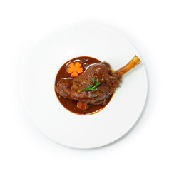 Braised Lamb Shank with Red Wine Sauce
