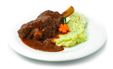 Braised Lamb Shank with Red Wine Sauce