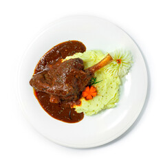 Braised Lamb Shank with Red Wine Sauce