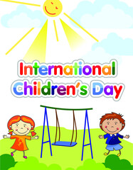 World Children's Day illustration vector