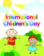World Children's Day illustration vector