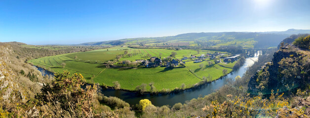 View on the Orne in Suisse Normande - obrazy, fototapety, plakaty