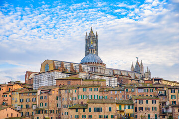 Obraz premium View of the historic center of Siena, Tuscany, Italy